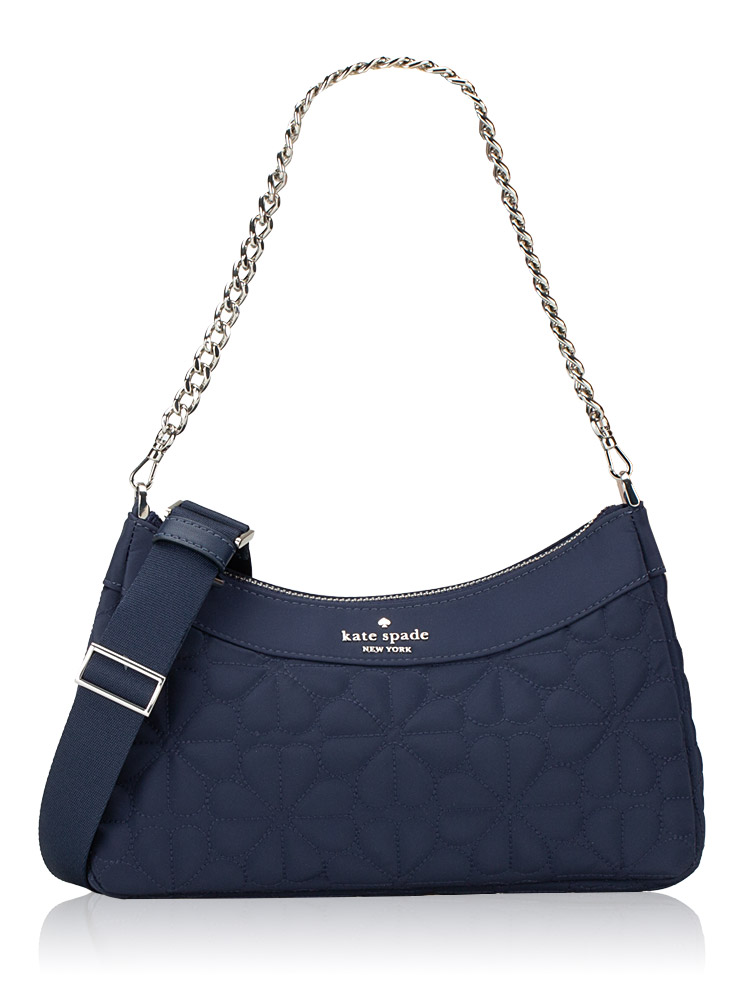 Spade Flower Quilted Convertible Crossbody Parisian Navy