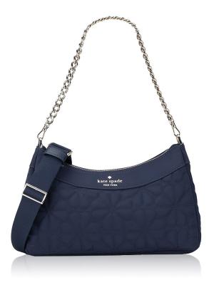 Spade Flower Quilted Convertible Crossbody Parisian Navy