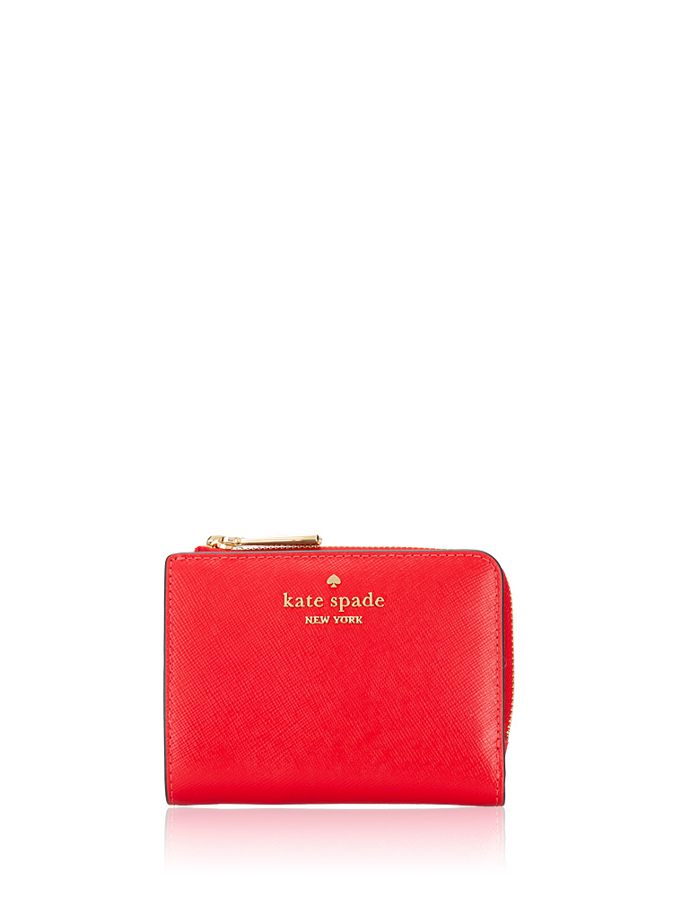 Madison Small L Zip Wallet Ruby Red