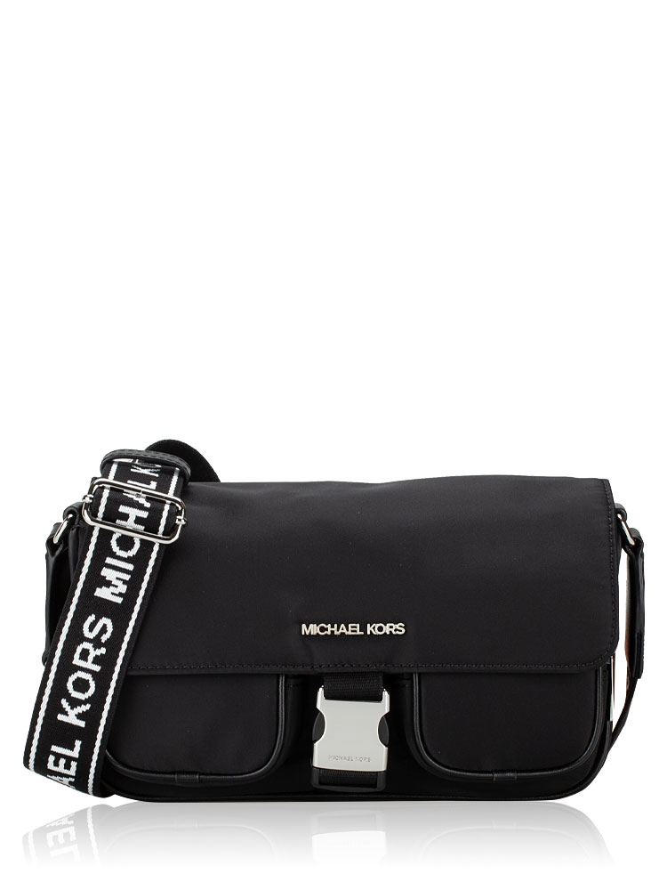 Khai Medium Nylon Messenger Black