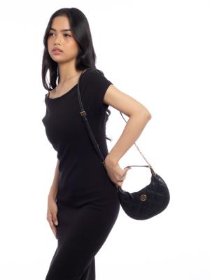 Willa Crescent Mini Hobo Black