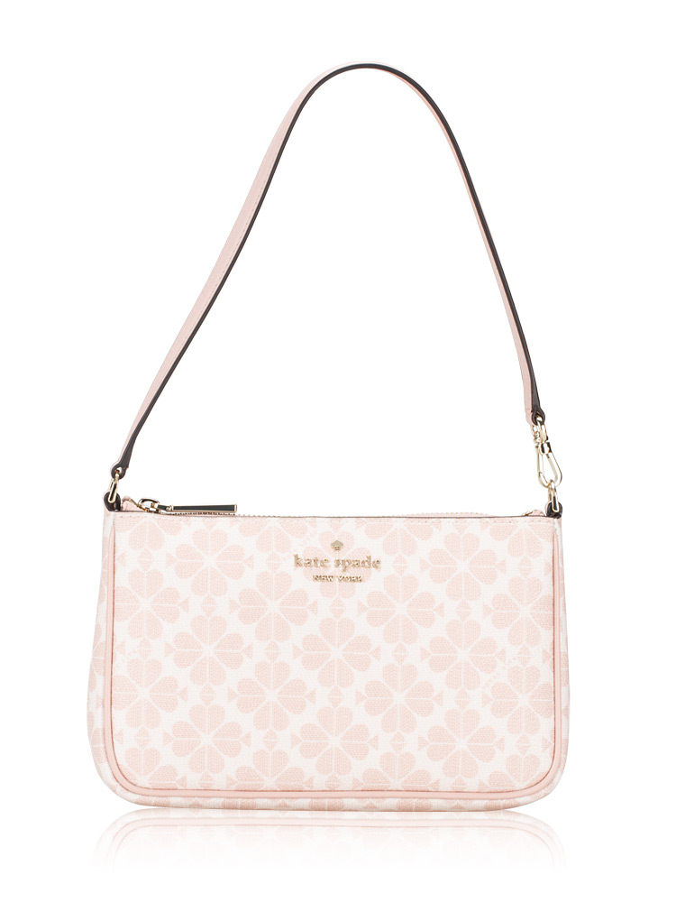 Signature Spade Flower Convertible Wristlet Rose Smoke