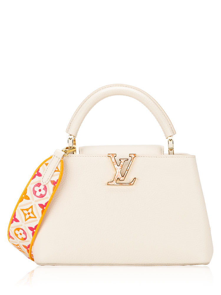 Taurillon Enamel By The Pool Capucines BB Pearly Cream Coral