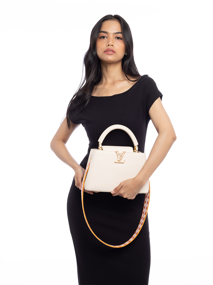 Taurillon Enamel By The Pool Capucines BB Pearly Cream Coral