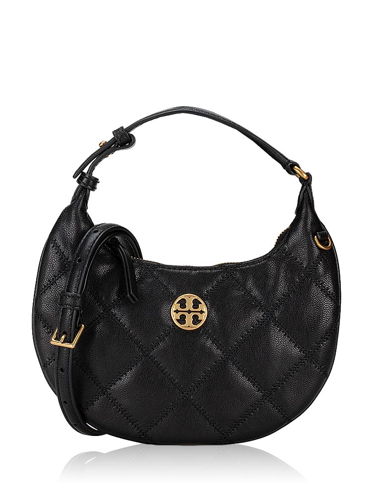 Willa Crescent Mini Hobo Black