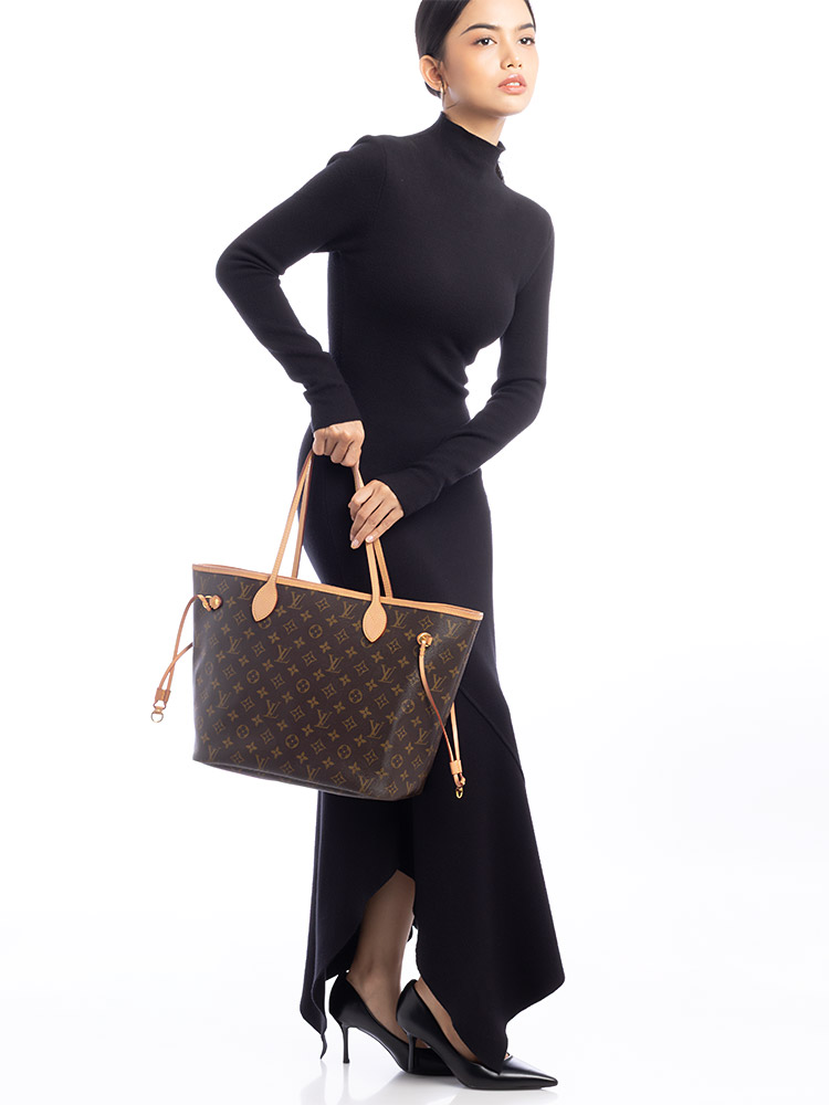 Monogram Neverfull MM NM Beige