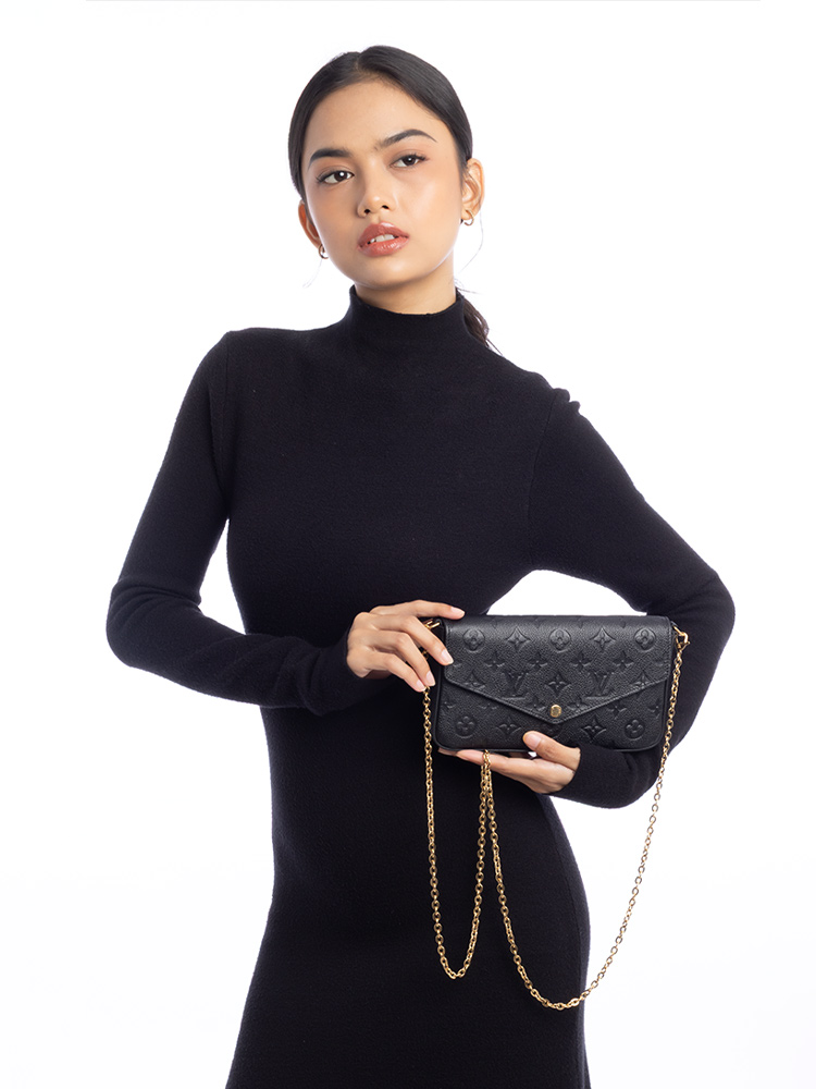 Monogram Empreinte Felicie Pochette Noir