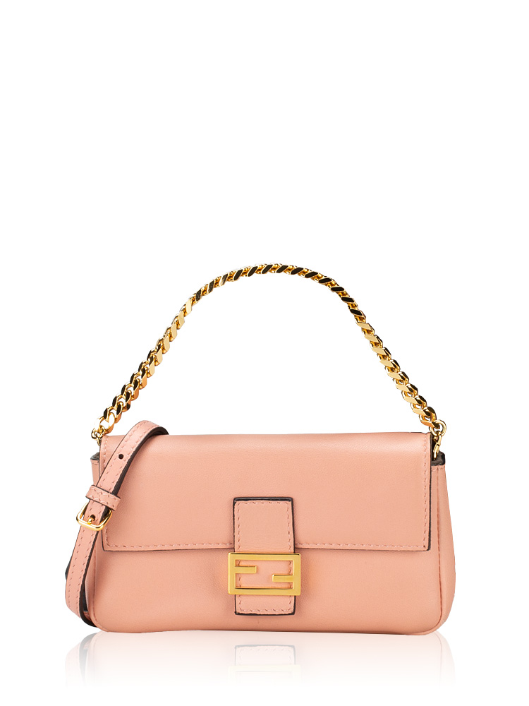 Nappa Micro Baguette Bag Rosa Bourbun