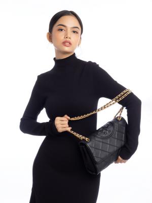 New Fleming Soft Convertible Shoulder Bag Black