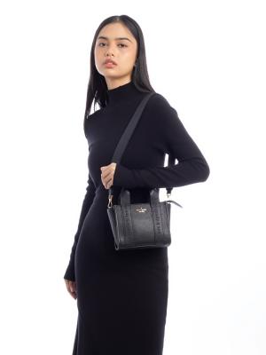 Kip Leather Mini Tote Black