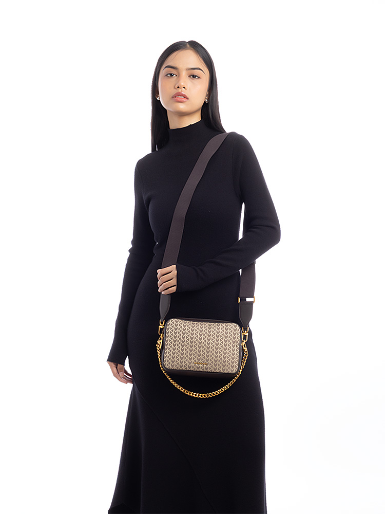 Signature Bryant Medium Double Zip Camera Bag Natural