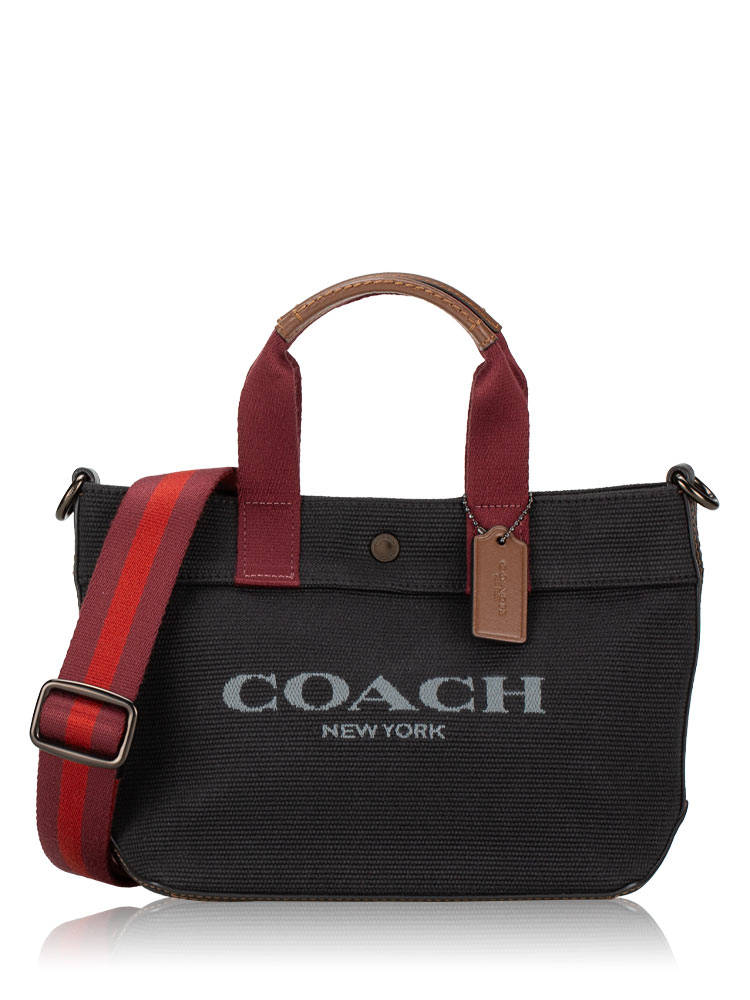 CU299 Colorblock Canvas 20 Tote Black