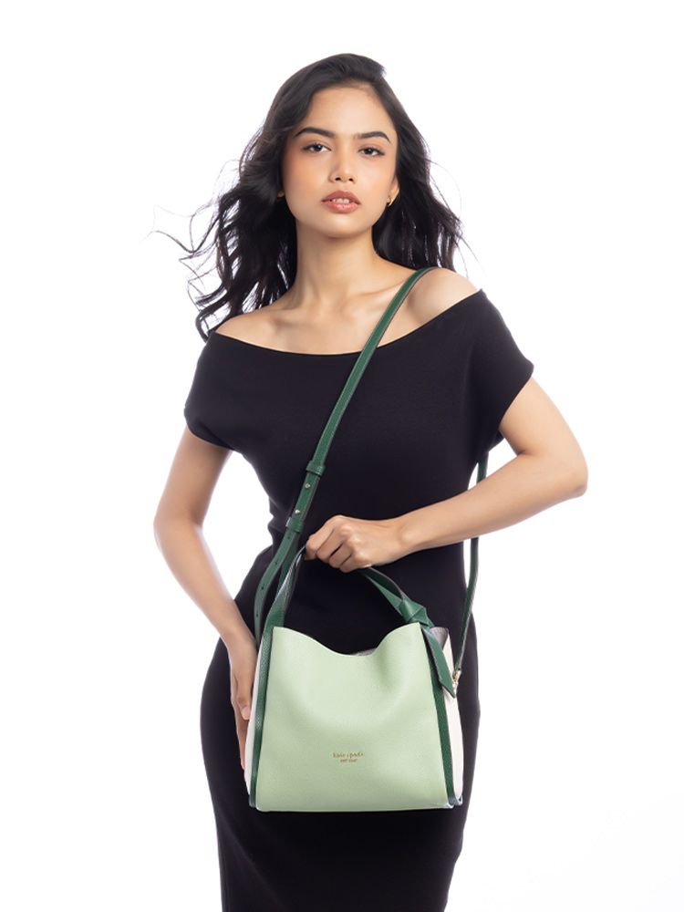 KKnott Colorblocked Medium Tote Beach Glass Multi