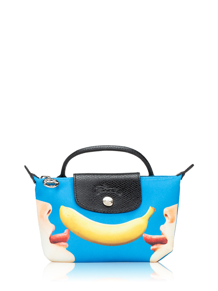 Le Pliage Toiletpaper Banana Top Handle Pouch Blue