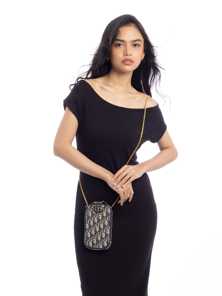 Oblique 30 Montaigne Call'in Phone Crossbody Blue