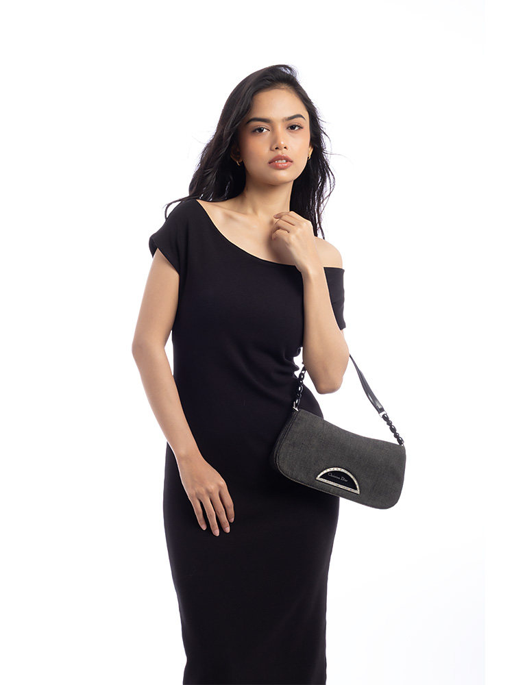 Denim Malice Shoulder Bag Black