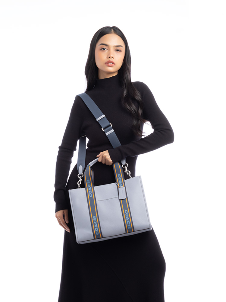 CM067 Smith Leather Tote Cronflower Multi