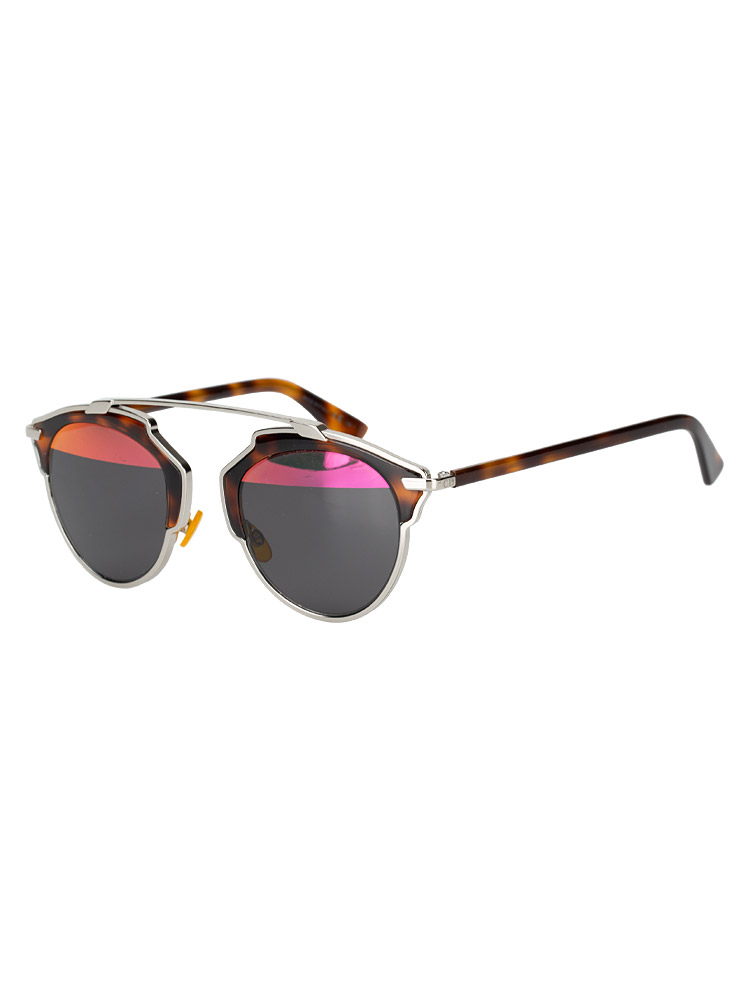 So Real Sunglasses Leopard Brown