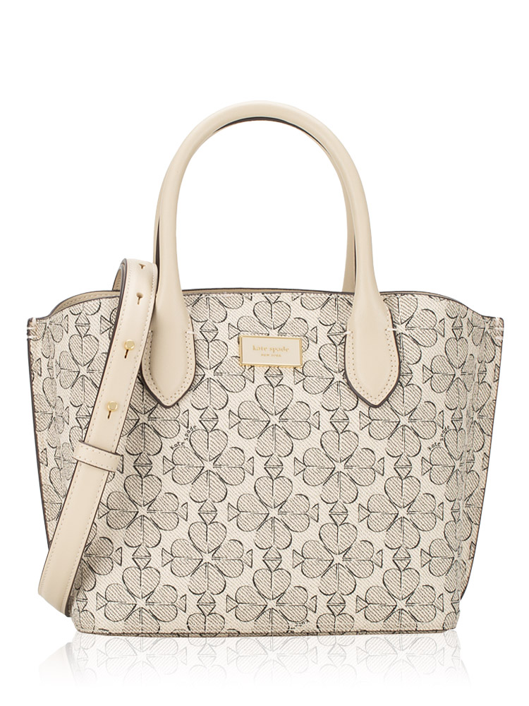 Suite Spade Flower Coated Canvas Crossbody Neutral Multi