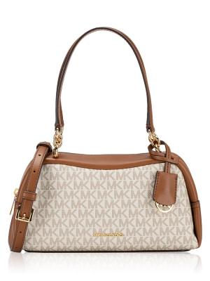 Signature Cecily Small Shoulder Bag Vanilla