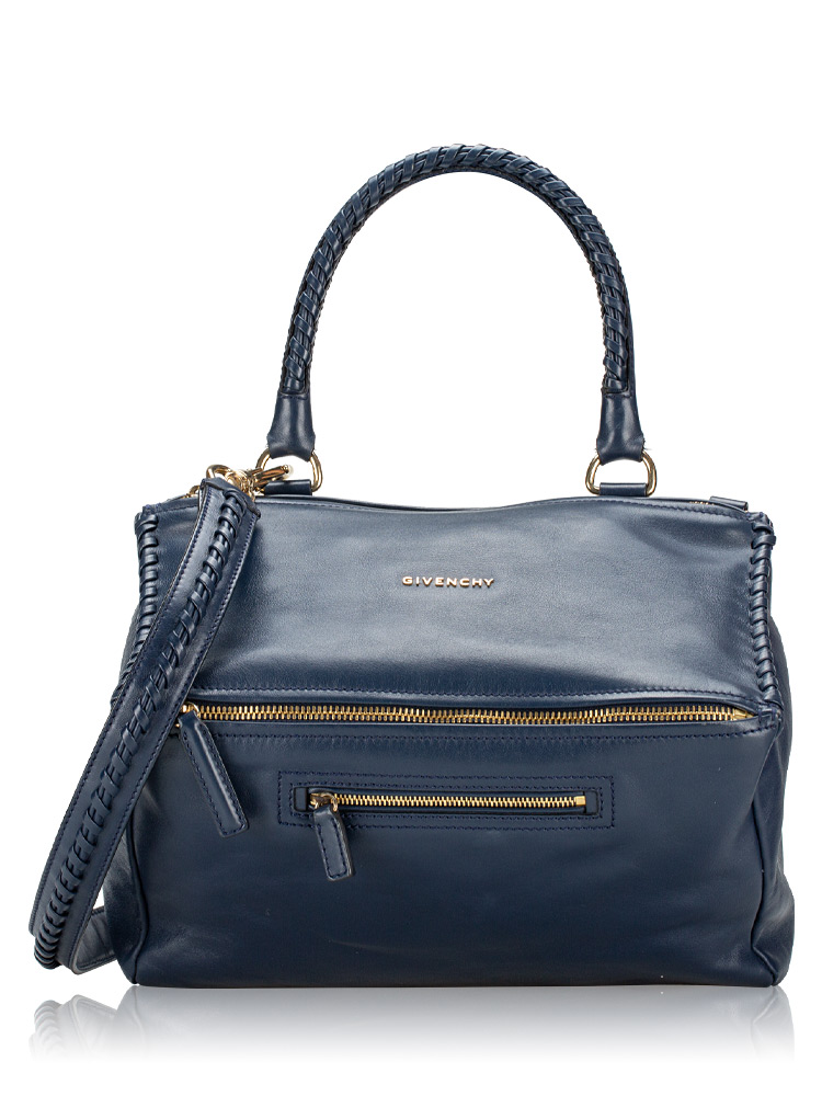 Smooth Calfskin Medium Braided Pandora Blue