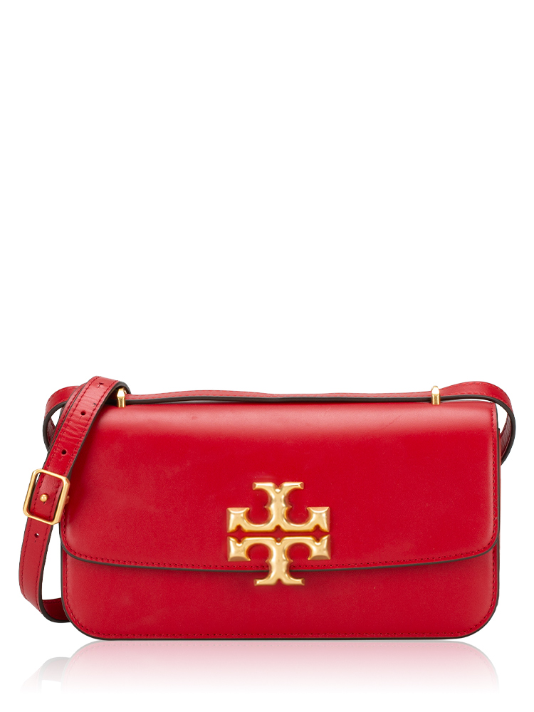 Eleanor East West Small Convertible Shoulder Bag Tory Red