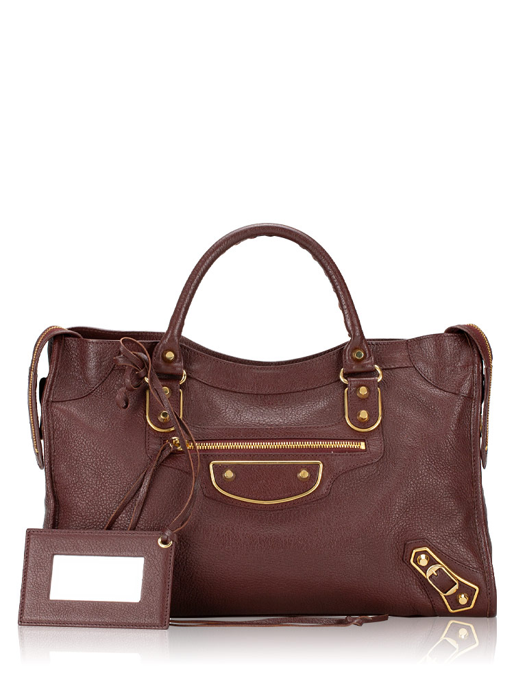 Gold Metallic Edge City Bordeaux