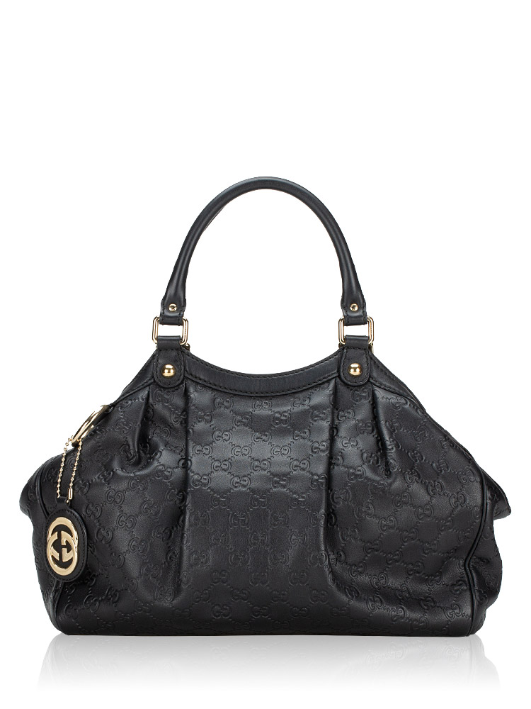Guccissima Sukey Medium Tote Black