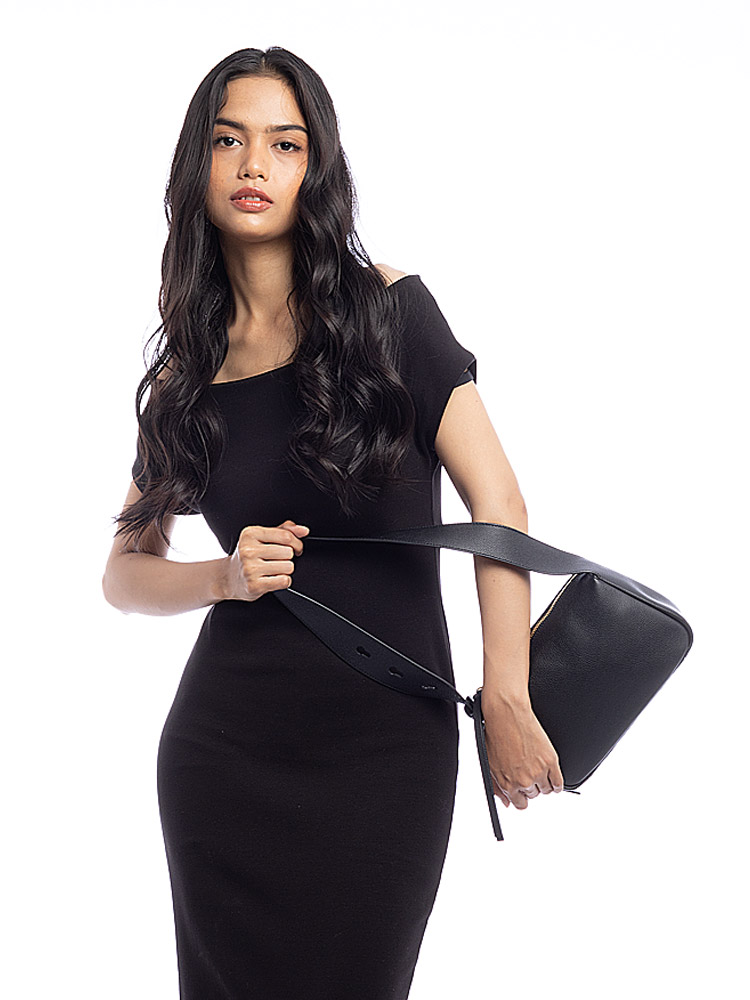 Romy Small Shoulder Bag Black