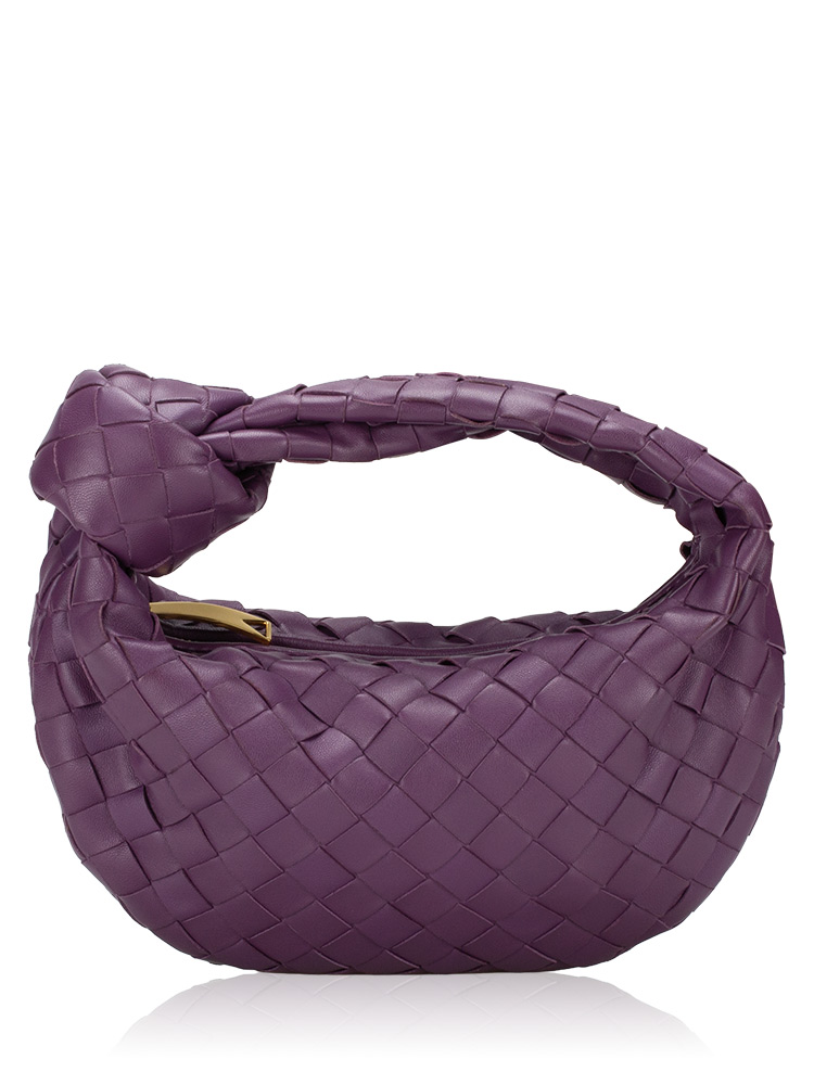 Nappa Intrecciato Mini Jodie Eggplant