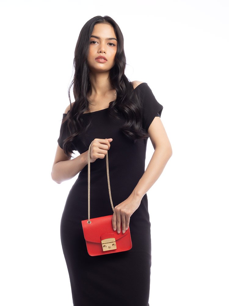 Metropolis Mini Crossbody Red