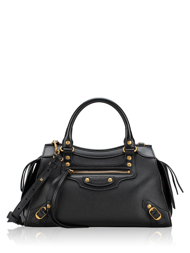 Grained Calfskin Neo Classic Small City Black