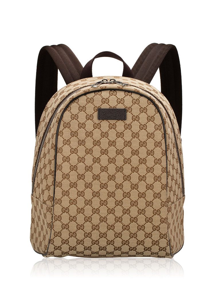 GG Canvas Backpack Beige Ebony