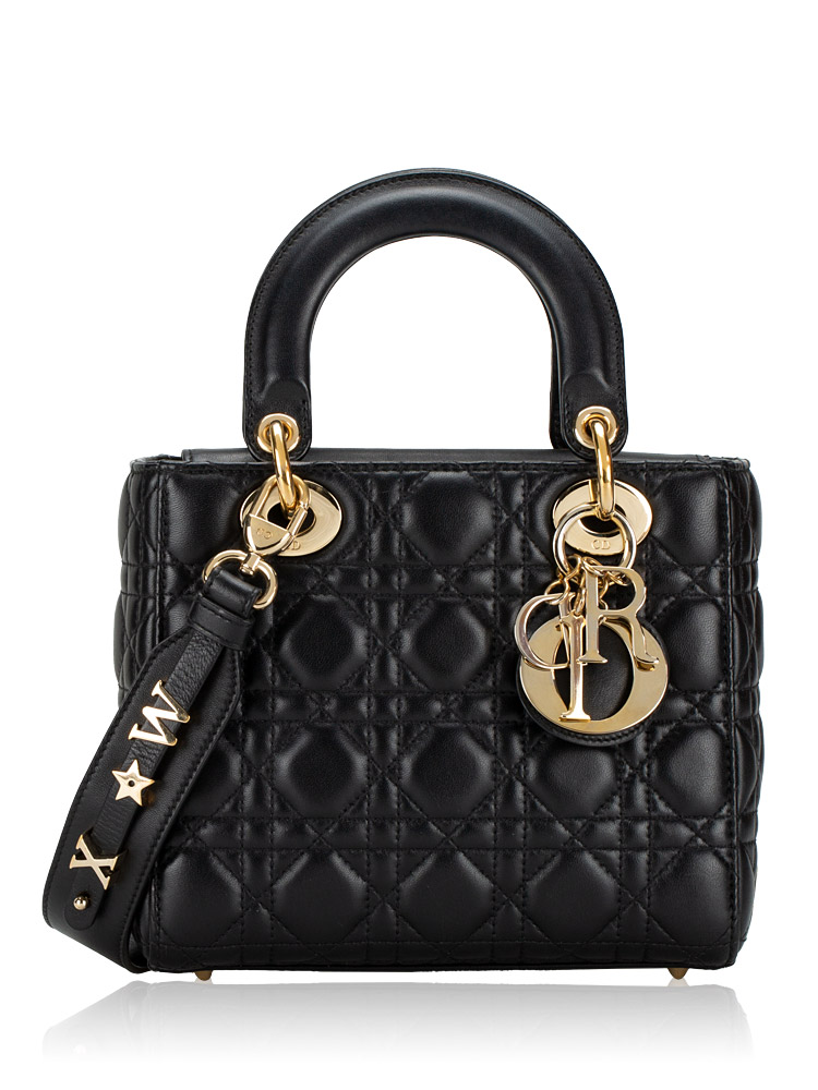 Lambskin Cannage My ABCDior Small Lady Dior Black