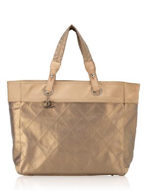 Paris Biarritz Grand Shopping Tote GST Beige Rose