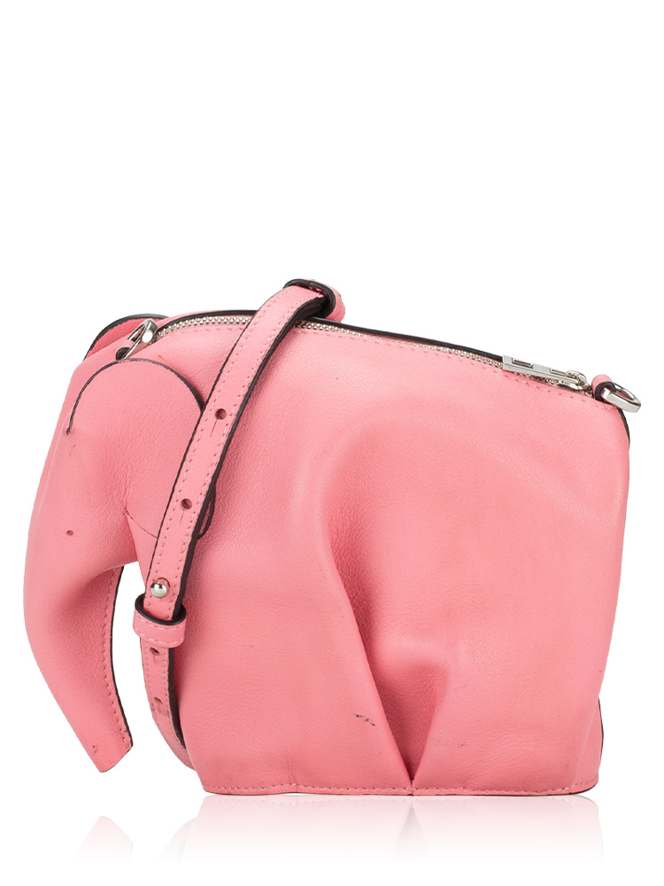 Calfskin Elephant Mini Crossbody Pink