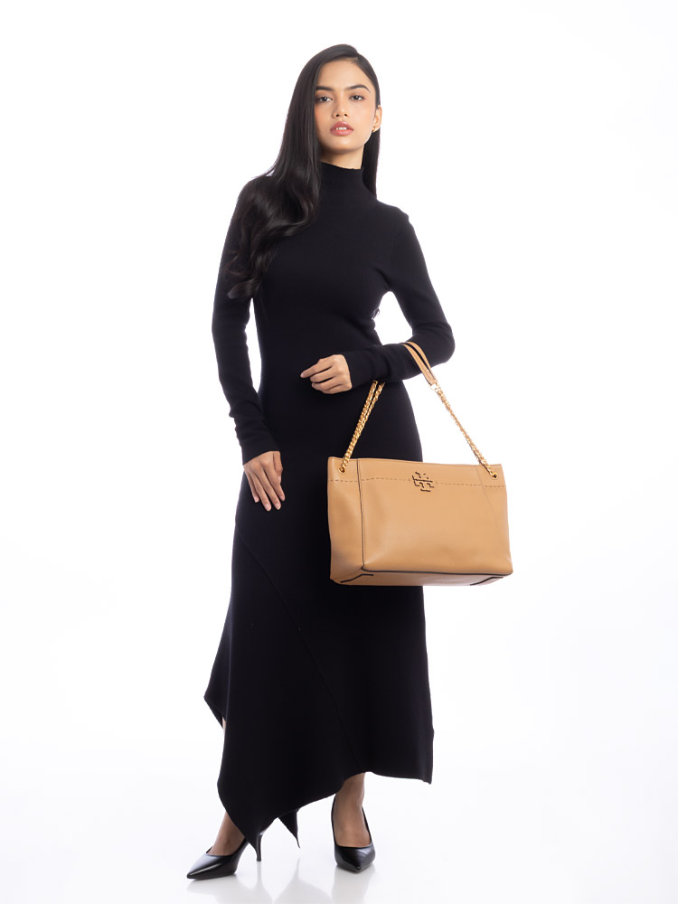 McGraw Chain Slouchy Tote Tiramisu