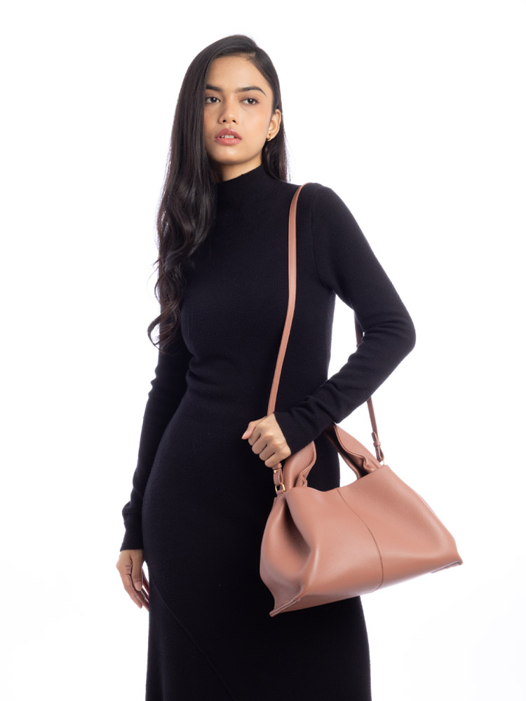 Textured Calfskin Numero Neuf Blush