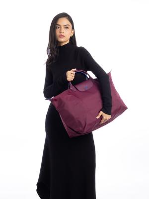Le Pliage Club Traveler Bag Plum