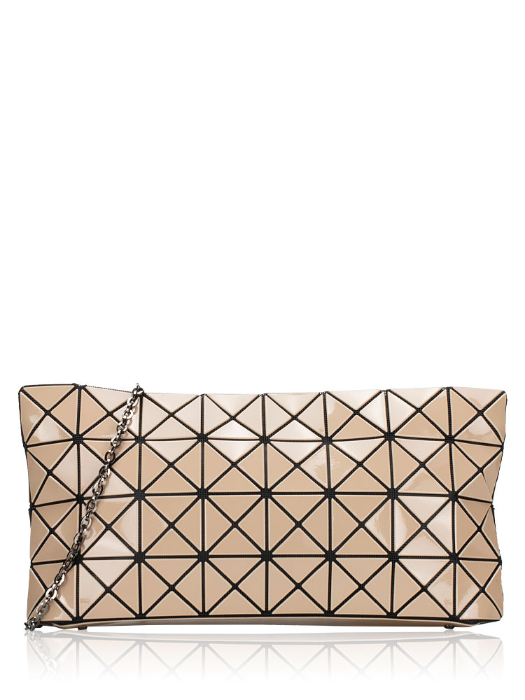 Bao Bao Lucent Chain Clutch Beige