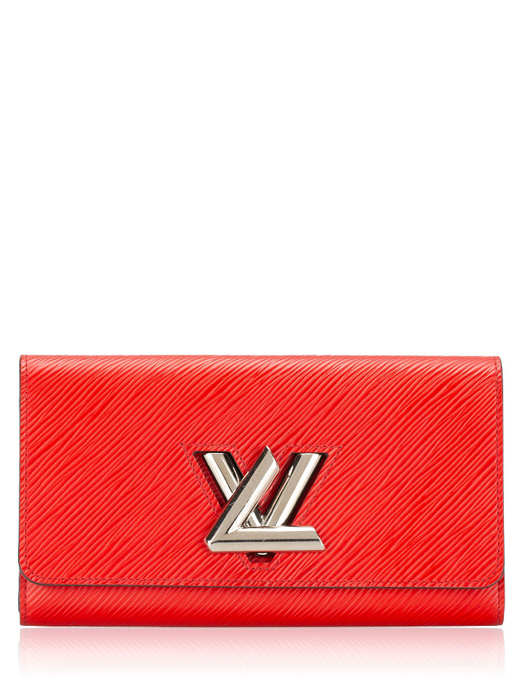 Epi Twist Wallet Coquelicot