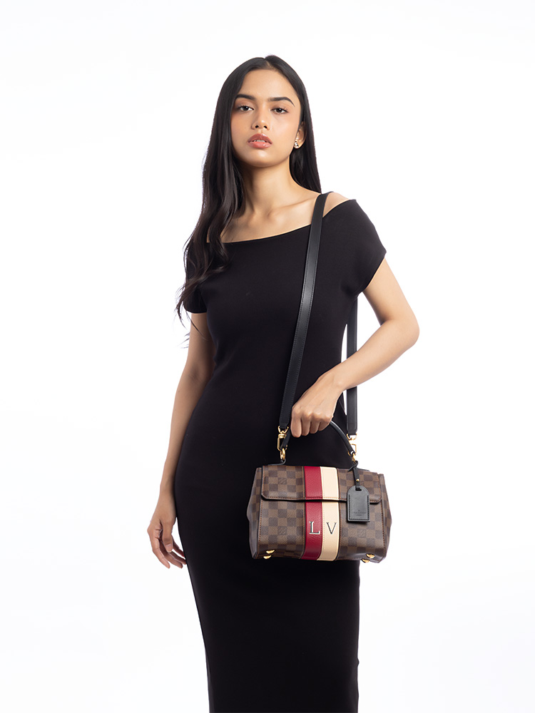 Damier Ebene Bond Street BB Stripe Bordeaux Creme