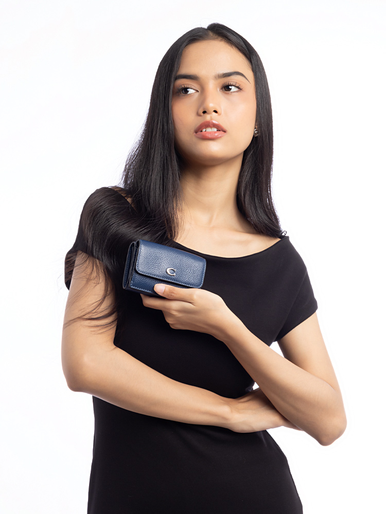 CM437 Essential Mini Trifold Wallet Navy