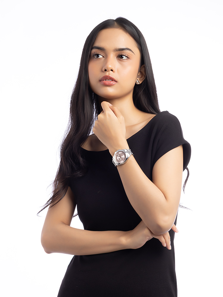 4503756 Libby 37mm Stainless Watch Silver Pink