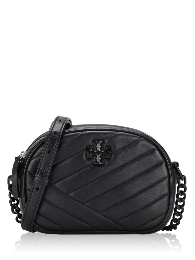 Kira Chevron Powder Coated Small Camera Bag Black