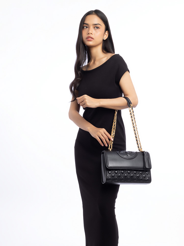 New Fleming Convertible Shoulder Bag Black