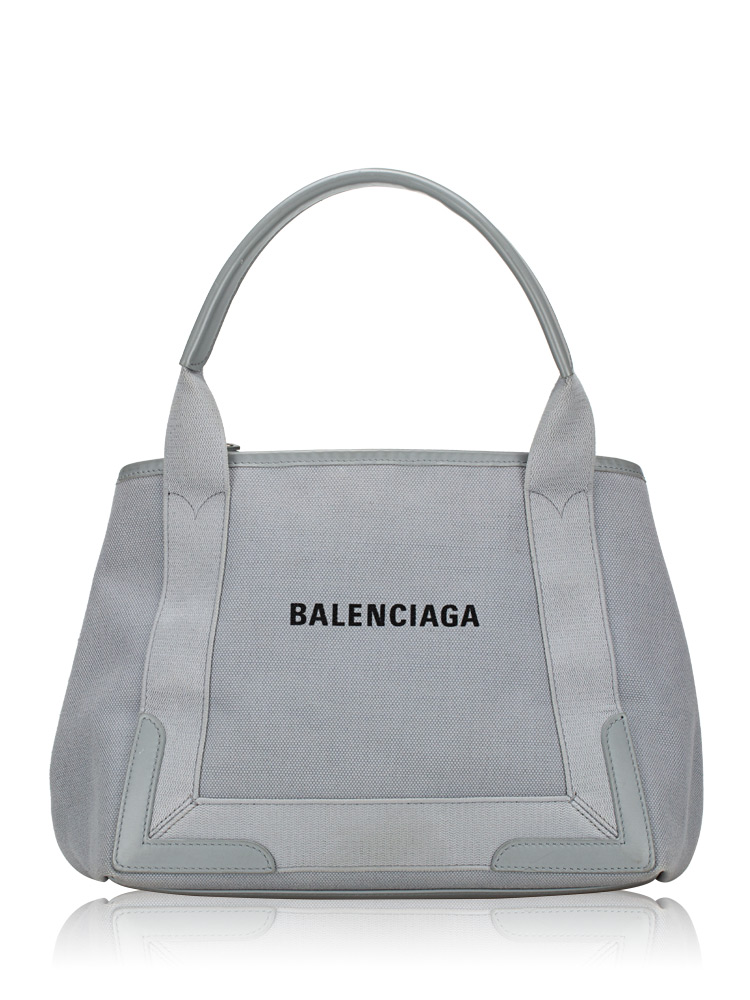 Canvas Small Navy Cabas Grey