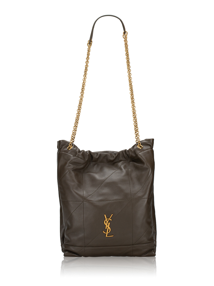 Lambskin Jamie 4.3 Bucket Bag Light Musk