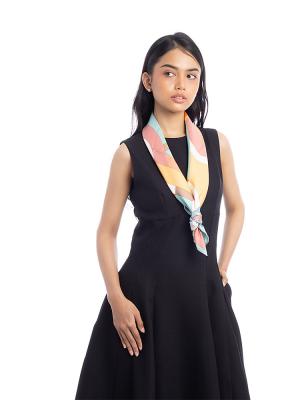 Perspective Cavaliere by Anamorphee 90 Silk Scarf Green Multicolor