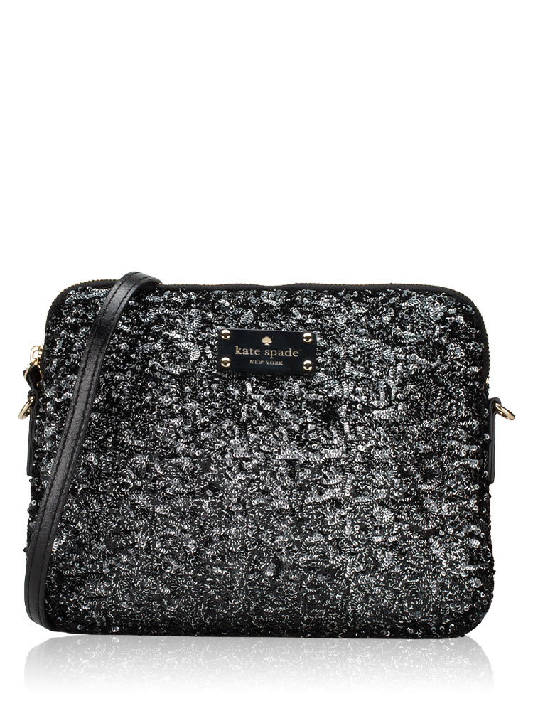 Sequin Crossbody Black
